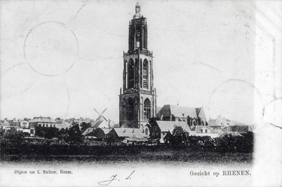 11775 Gezicht op de Cunerakerk te Rhenen, uit het zuidwesten.